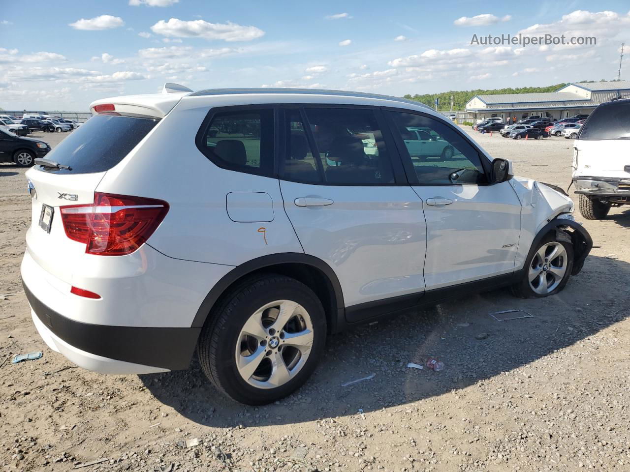 2011 Bmw X3 Xdrive28i White vin: 5UXWX5C53BL702226