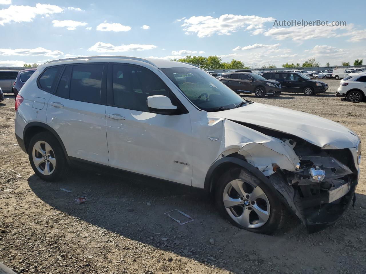 2011 Bmw X3 Xdrive28i White vin: 5UXWX5C53BL702226