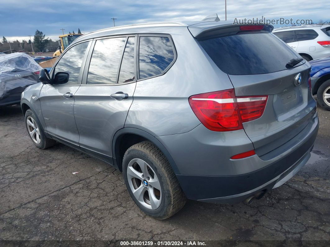 2011 Bmw X3 Xdrive28i Gray vin: 5UXWX5C53BL702260