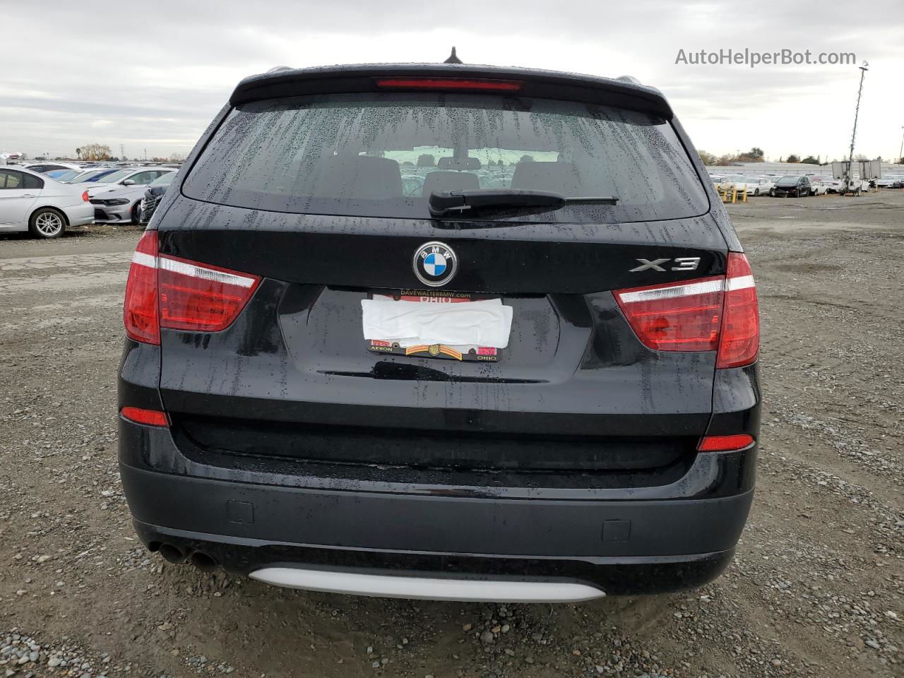 2011 Bmw X3 Xdrive28i Black vin: 5UXWX5C53BL704509