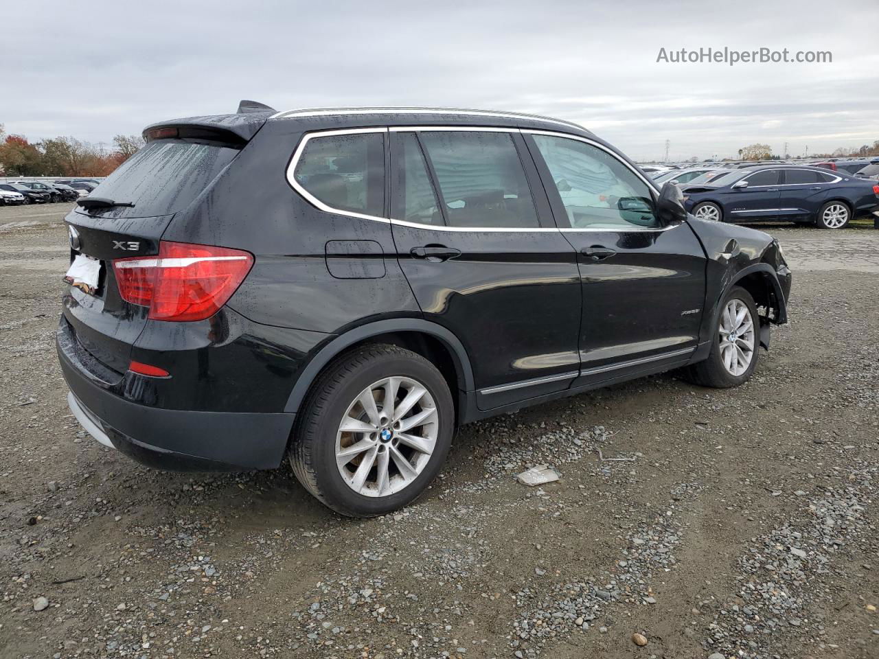 2011 Bmw X3 Xdrive28i Black vin: 5UXWX5C53BL704509