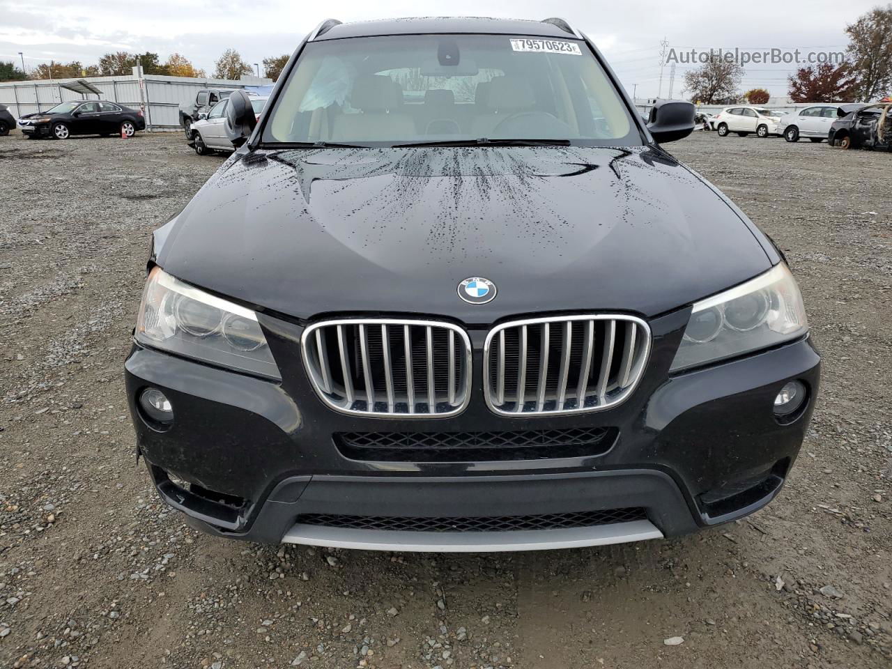 2011 Bmw X3 Xdrive28i Black vin: 5UXWX5C53BL704509