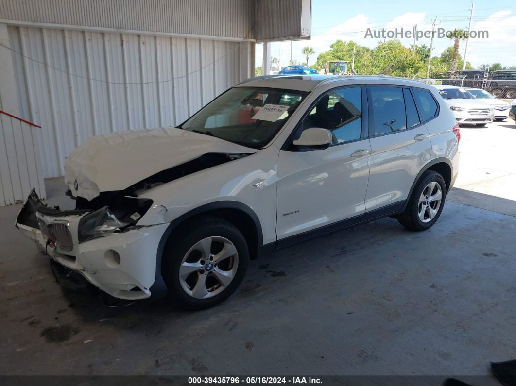 2011 Bmw X3 Xdrive28i White vin: 5UXWX5C53BL705305