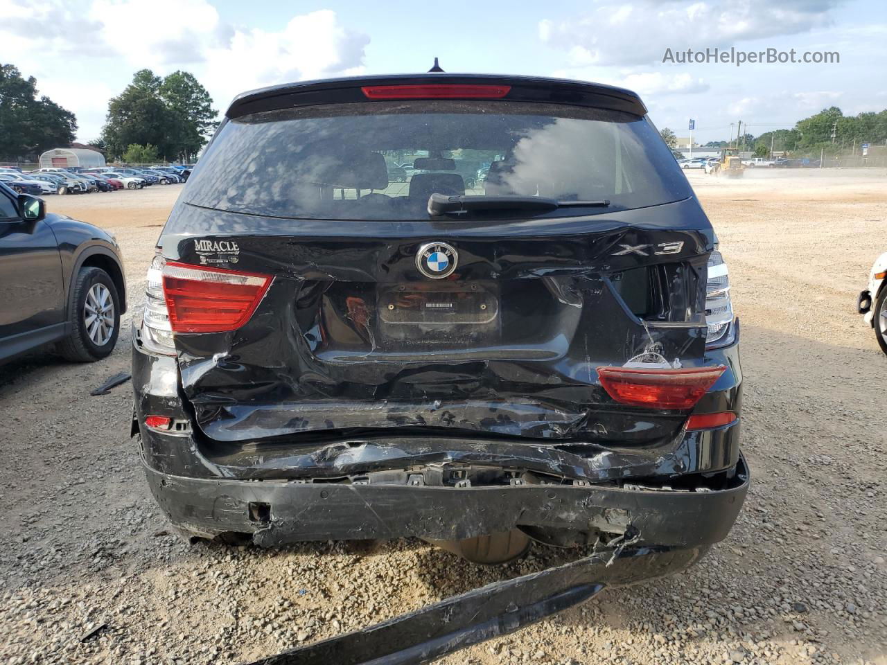 2011 Bmw X3 Xdrive28i Black vin: 5UXWX5C53BL707040