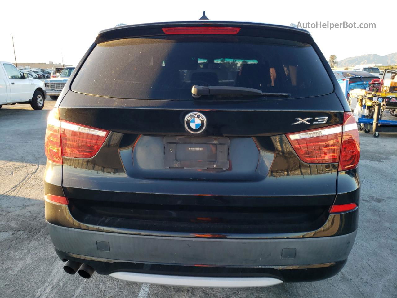 2011 Bmw X3 Xdrive28i Black vin: 5UXWX5C53BL707510