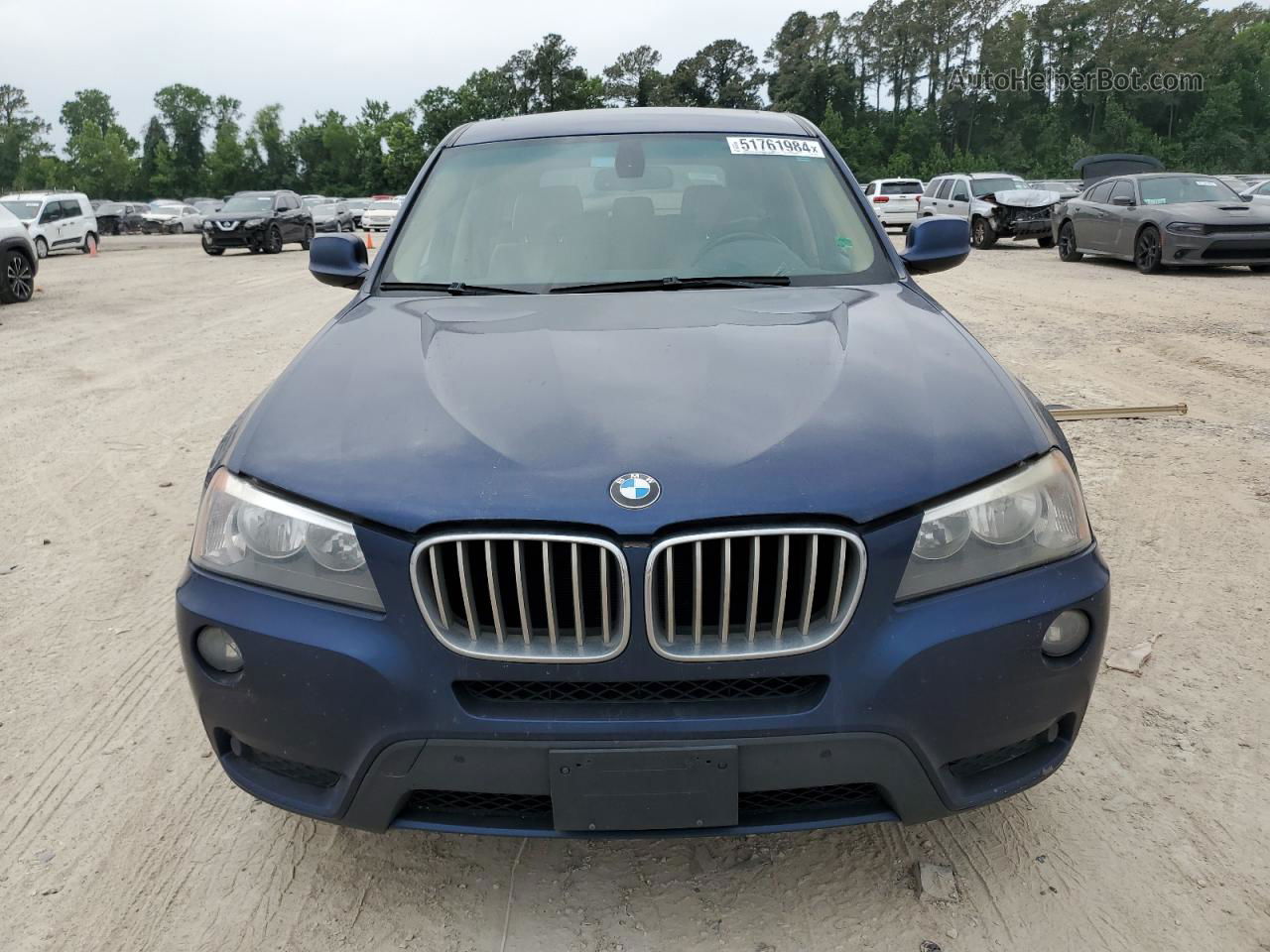 2011 Bmw X3 Xdrive28i Blue vin: 5UXWX5C53BL711167