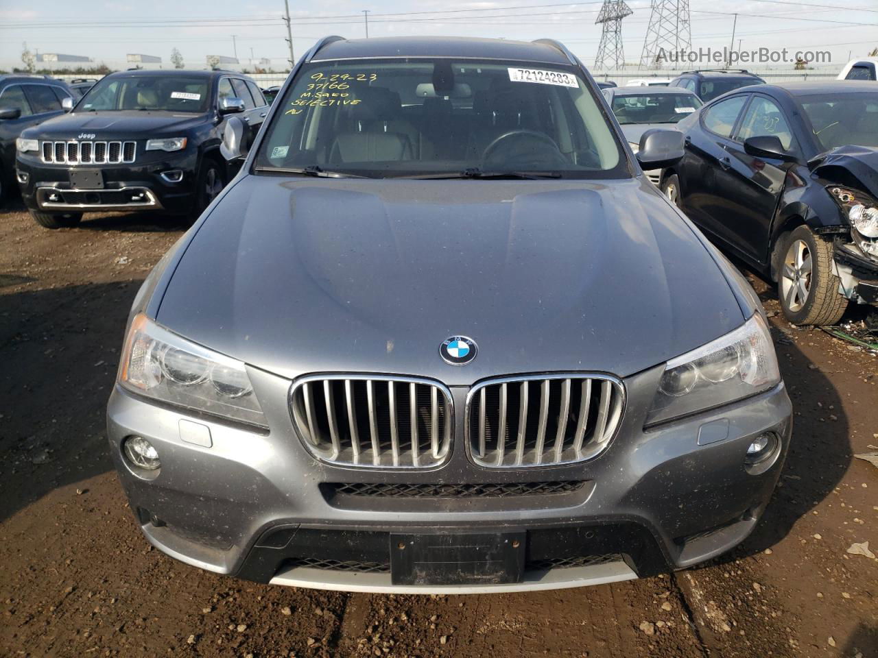 2011 Bmw X3 Xdrive28i Gray vin: 5UXWX5C53BL711508