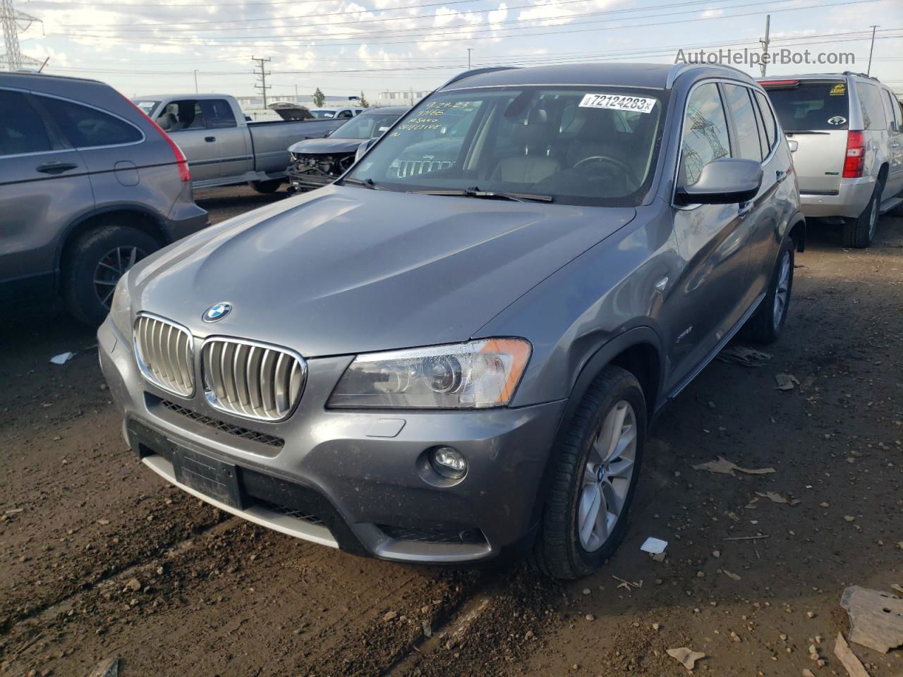 2011 Bmw X3 Xdrive28i Gray vin: 5UXWX5C53BL711508