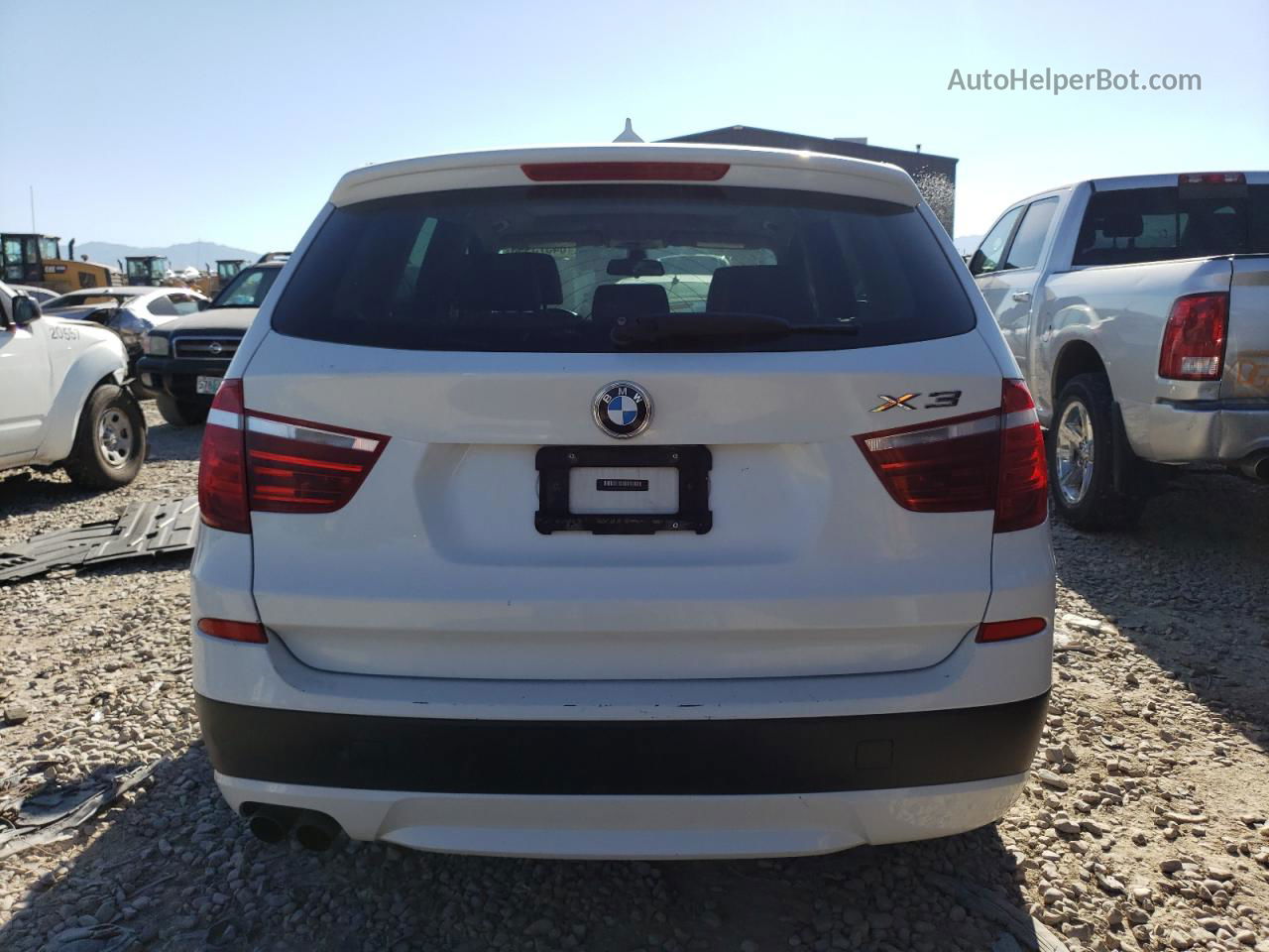 2011 Bmw X3 Xdrive28i White vin: 5UXWX5C53BL714070