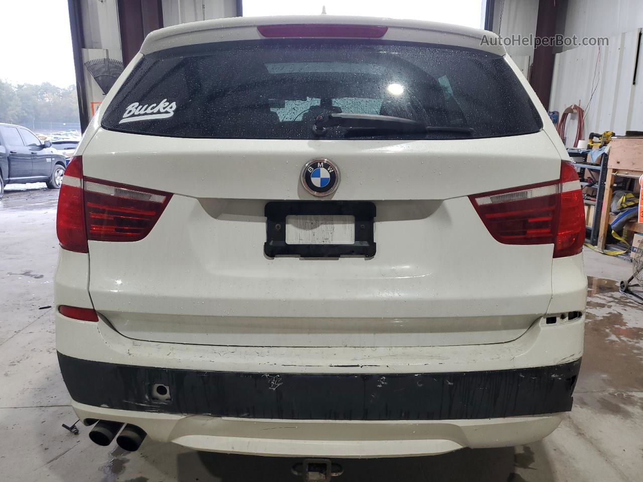 2011 Bmw X3 Xdrive28i White vin: 5UXWX5C53BL716188