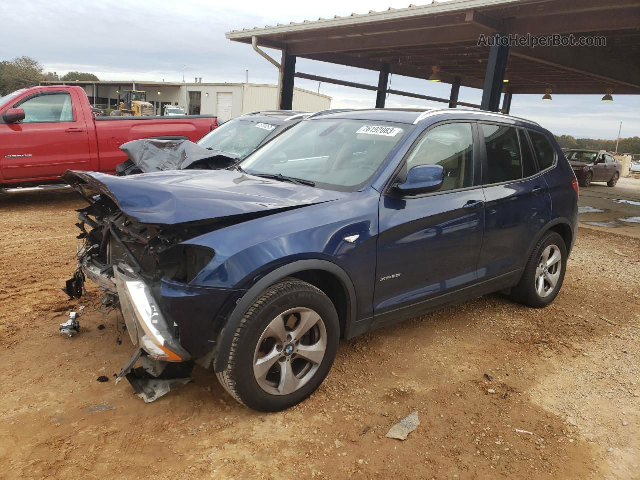 2011 Bmw X3 Xdrive28i Blue vin: 5UXWX5C53BL716577