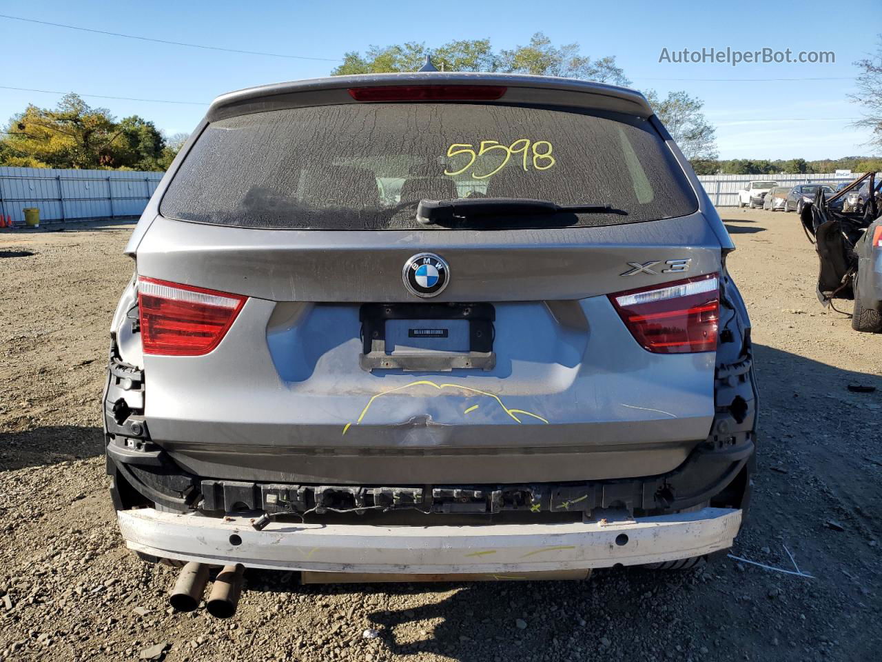 2011 Bmw X3 Xdrive28i Gray vin: 5UXWX5C54BL703014