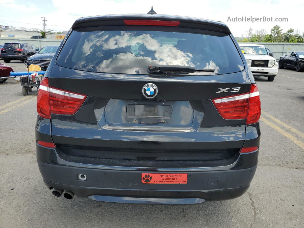 2011 Bmw X3 Xdrive28i Black vin: 5UXWX5C54BL704955