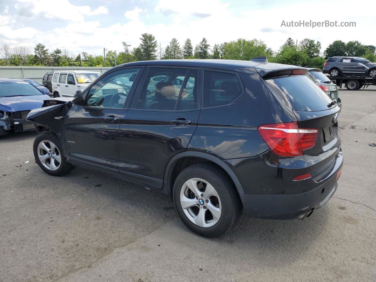 2011 Bmw X3 Xdrive28i Black vin: 5UXWX5C54BL704955