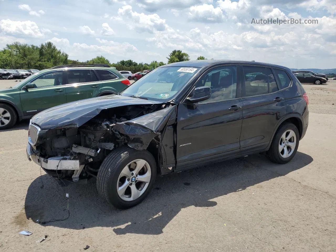 2011 Bmw X3 Xdrive28i Black vin: 5UXWX5C54BL704955