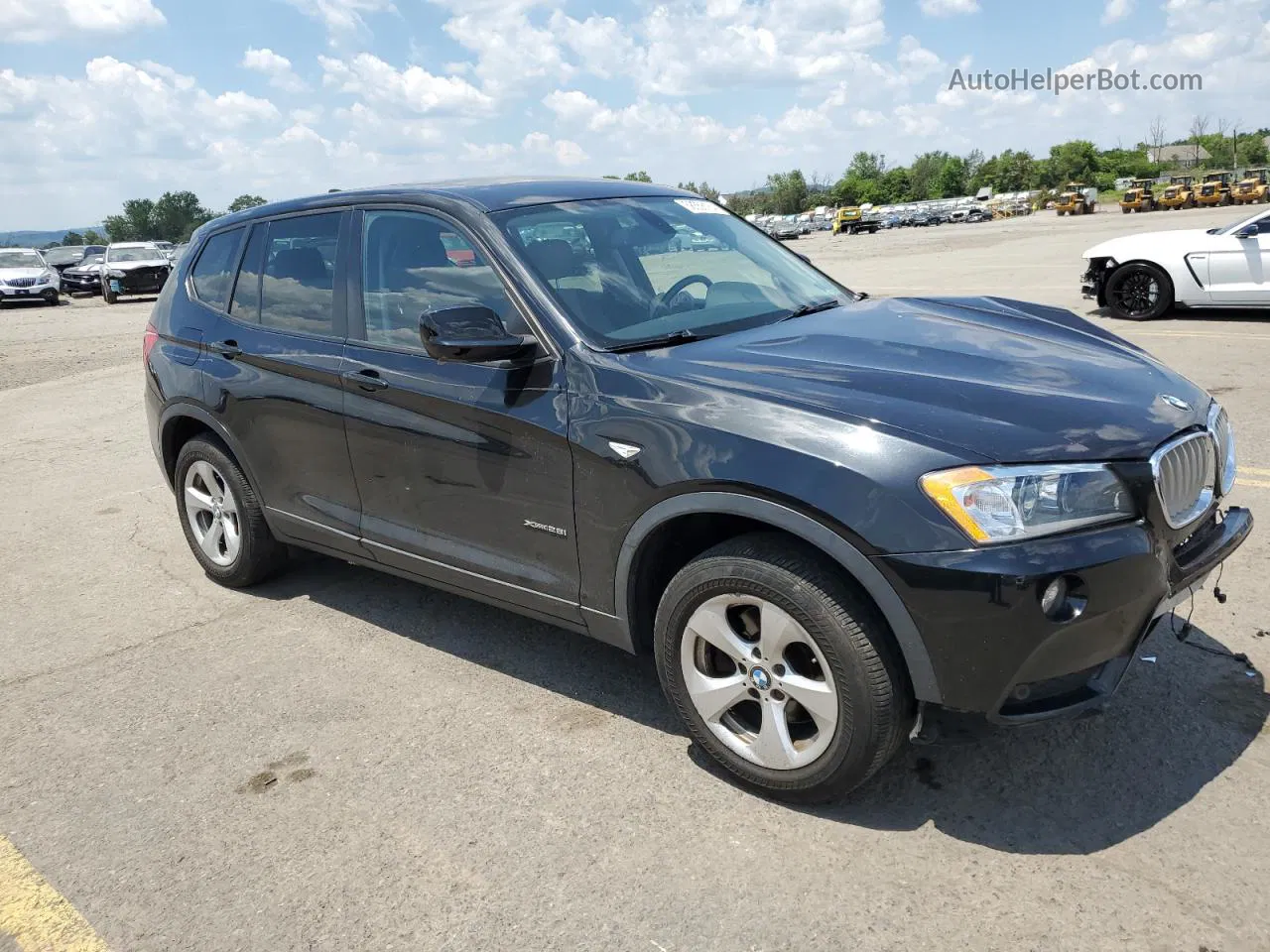 2011 Bmw X3 Xdrive28i Black vin: 5UXWX5C54BL704955