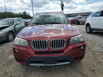 2011 Bmw X3 Xdrive28i Burgundy vin: 5UXWX5C54BL706107