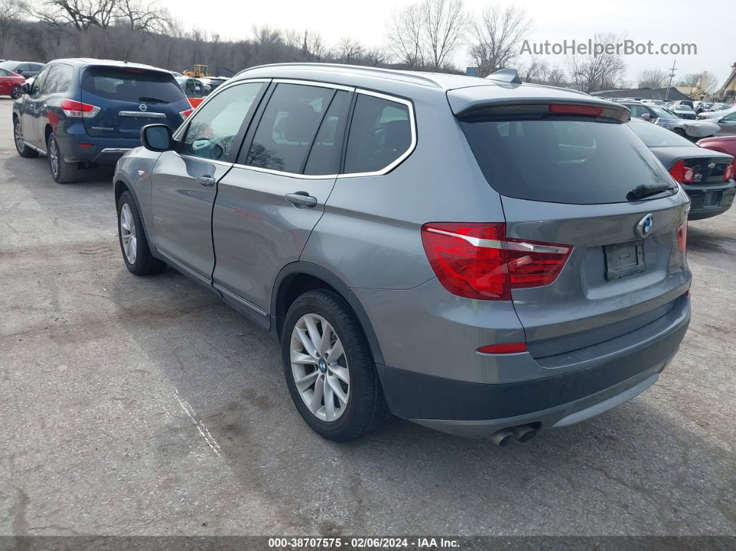 2011 Bmw X3 Xdrive28i Silver vin: 5UXWX5C54BL707371