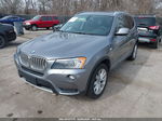 2011 Bmw X3 Xdrive28i Silver vin: 5UXWX5C54BL707371