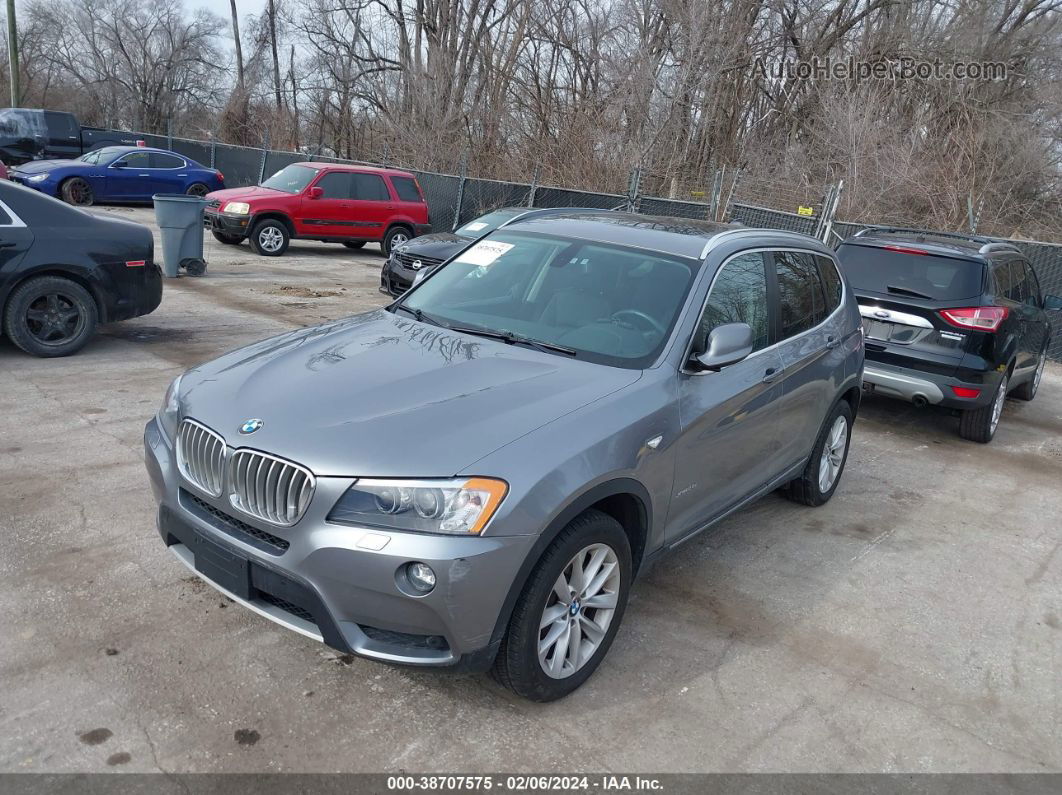 2011 Bmw X3 Xdrive28i Silver vin: 5UXWX5C54BL707371