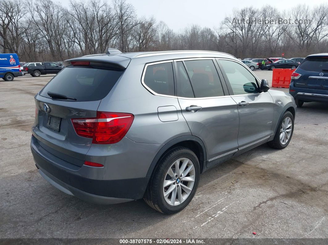 2011 Bmw X3 Xdrive28i Silver vin: 5UXWX5C54BL707371