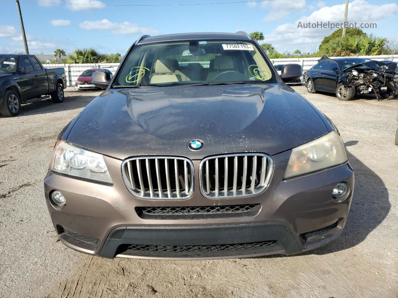 2011 Bmw X3 Xdrive28i Charcoal vin: 5UXWX5C54BL707662