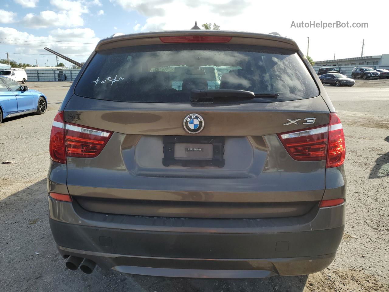 2011 Bmw X3 Xdrive28i Угольный vin: 5UXWX5C54BL707662