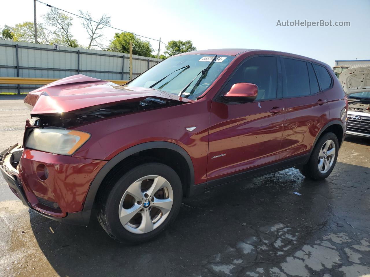 2011 Bmw X3 Xdrive28i Red vin: 5UXWX5C54BL710738