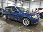 2011 Bmw X3 Xdrive28i Blue vin: 5UXWX5C54BL711002