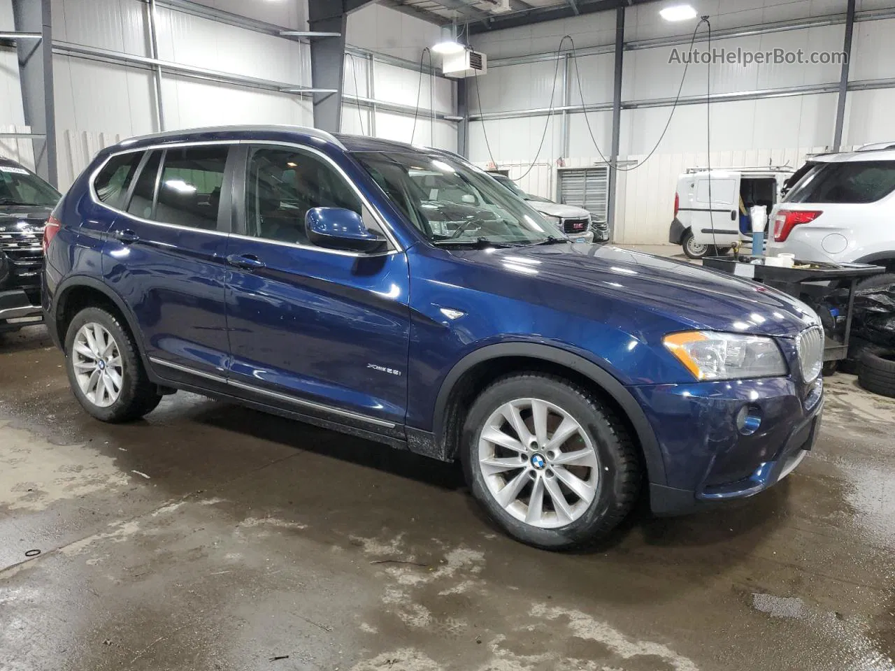 2011 Bmw X3 Xdrive28i Синий vin: 5UXWX5C54BL711002