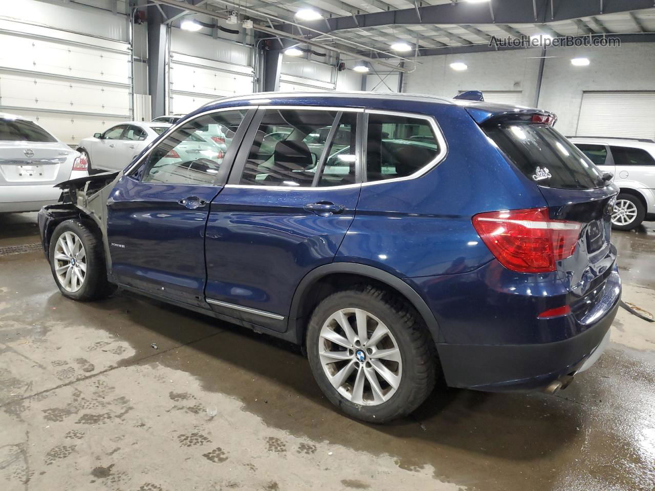 2011 Bmw X3 Xdrive28i Синий vin: 5UXWX5C54BL711002