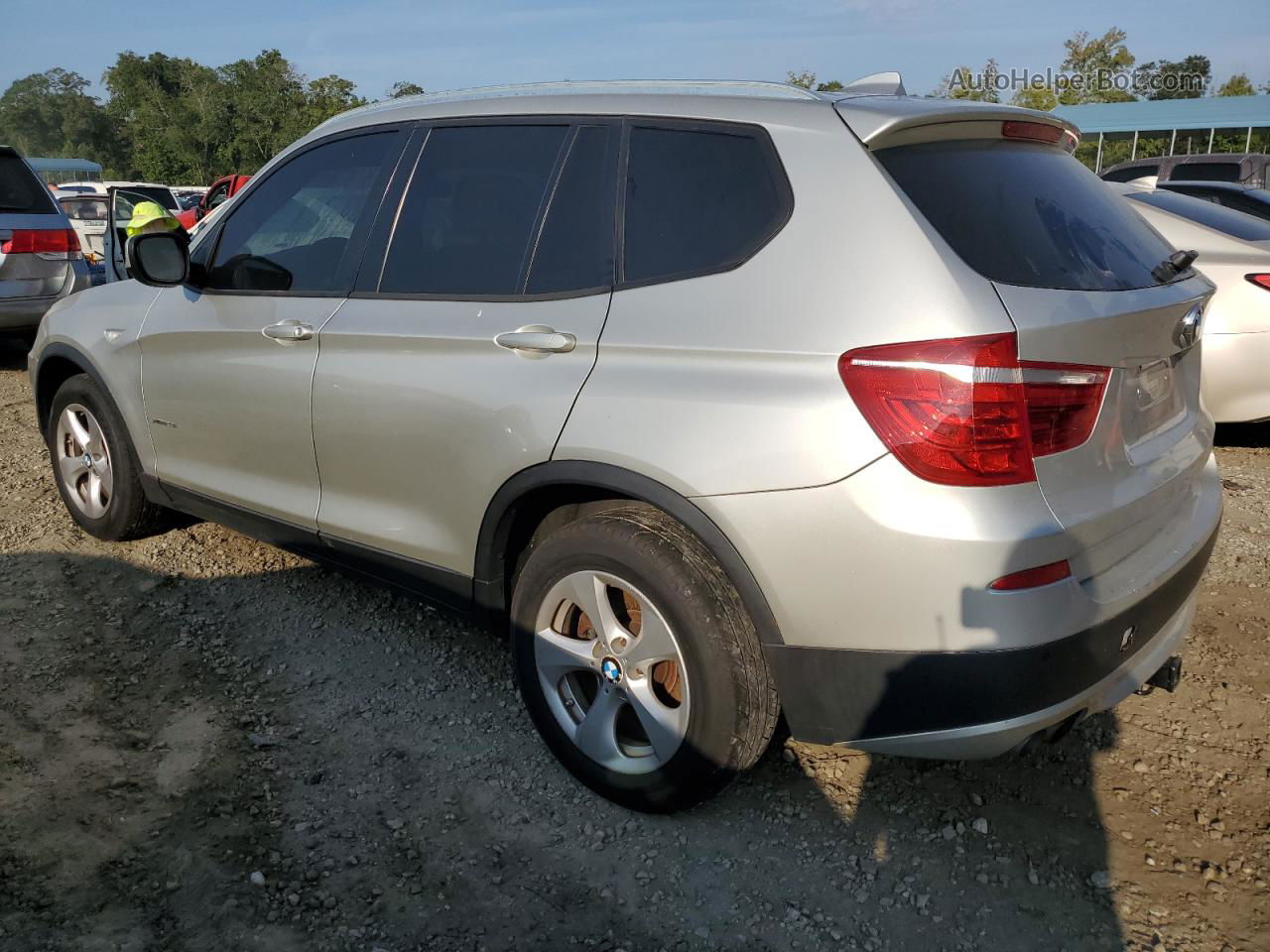 2011 Bmw X3 Xdrive28i Silver vin: 5UXWX5C54BL714742