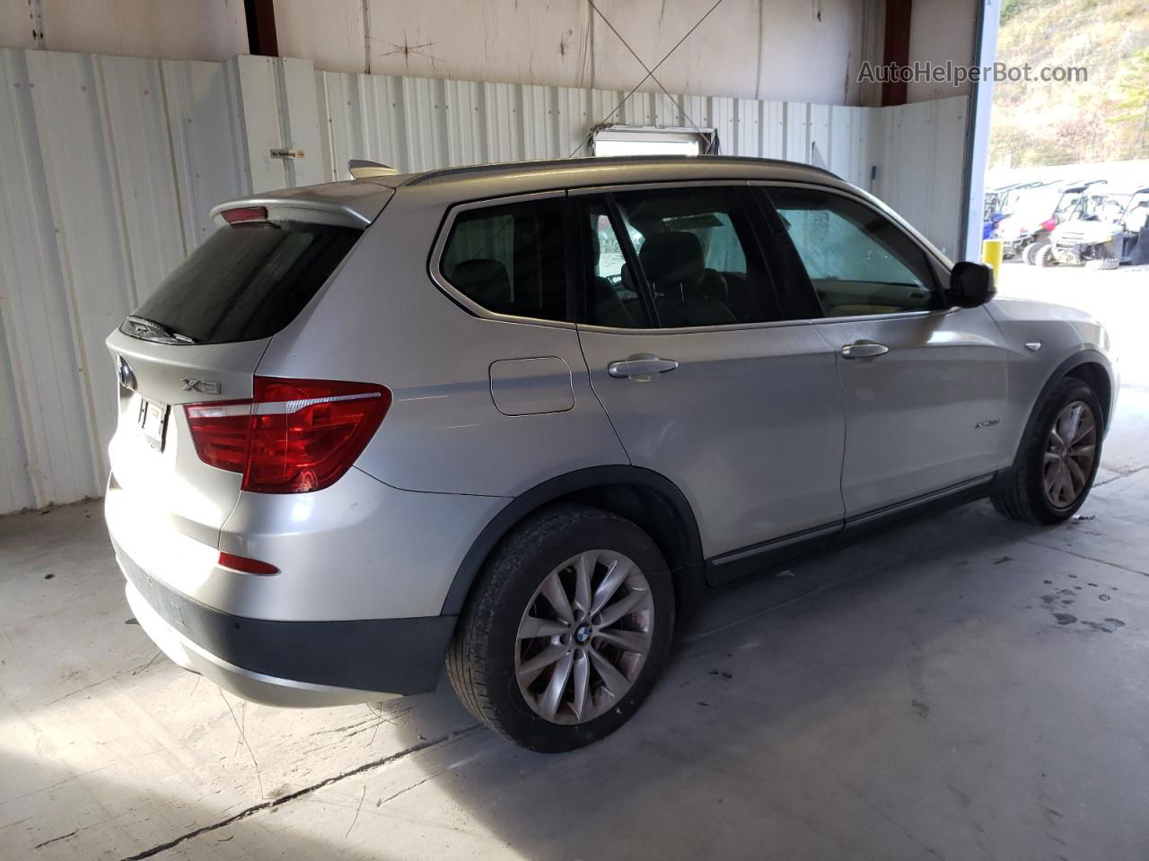 2011 Bmw X3 Xdrive28i Silver vin: 5UXWX5C54BLW14284