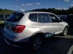 2011 Bmw X3 Xdrive28i Silver vin: 5UXWX5C55BL700381