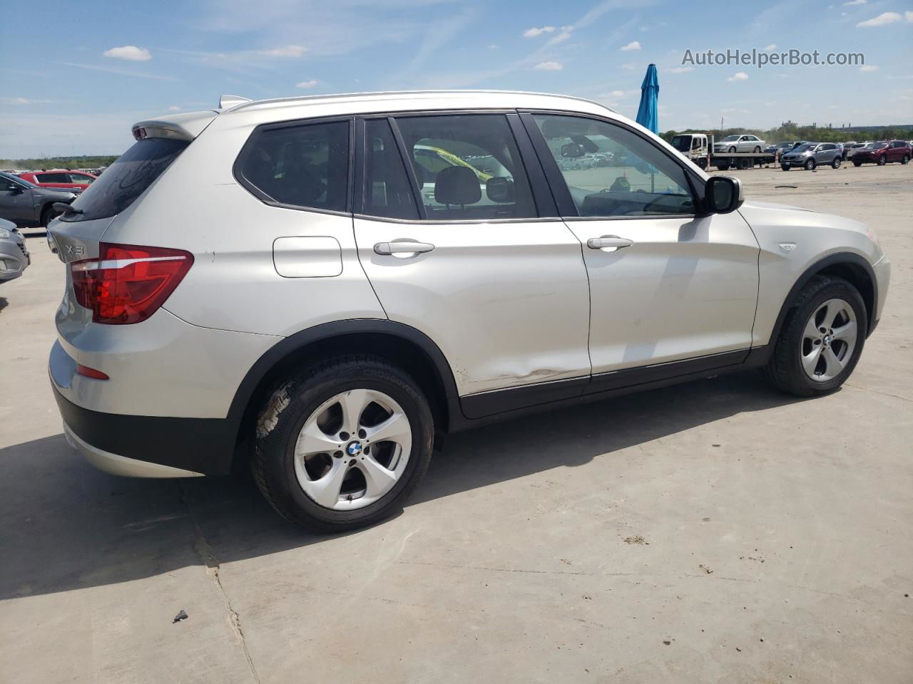 2011 Bmw X3 Xdrive28i Silver vin: 5UXWX5C55BL708660