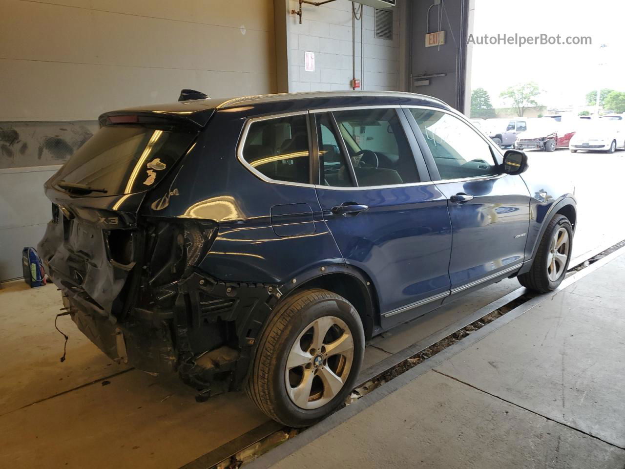 2011 Bmw X3 Xdrive28i Синий vin: 5UXWX5C55BL710067