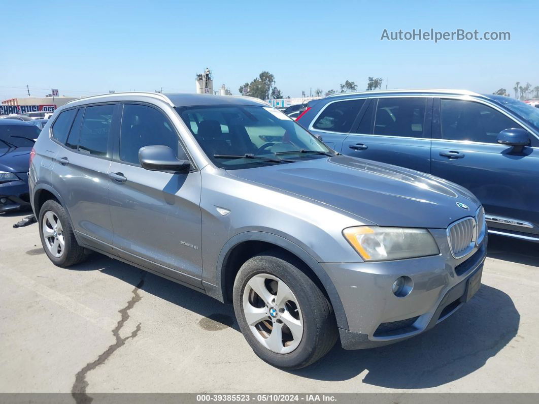 2011 Bmw X3 Xdrive28i Gray vin: 5UXWX5C55BL712336