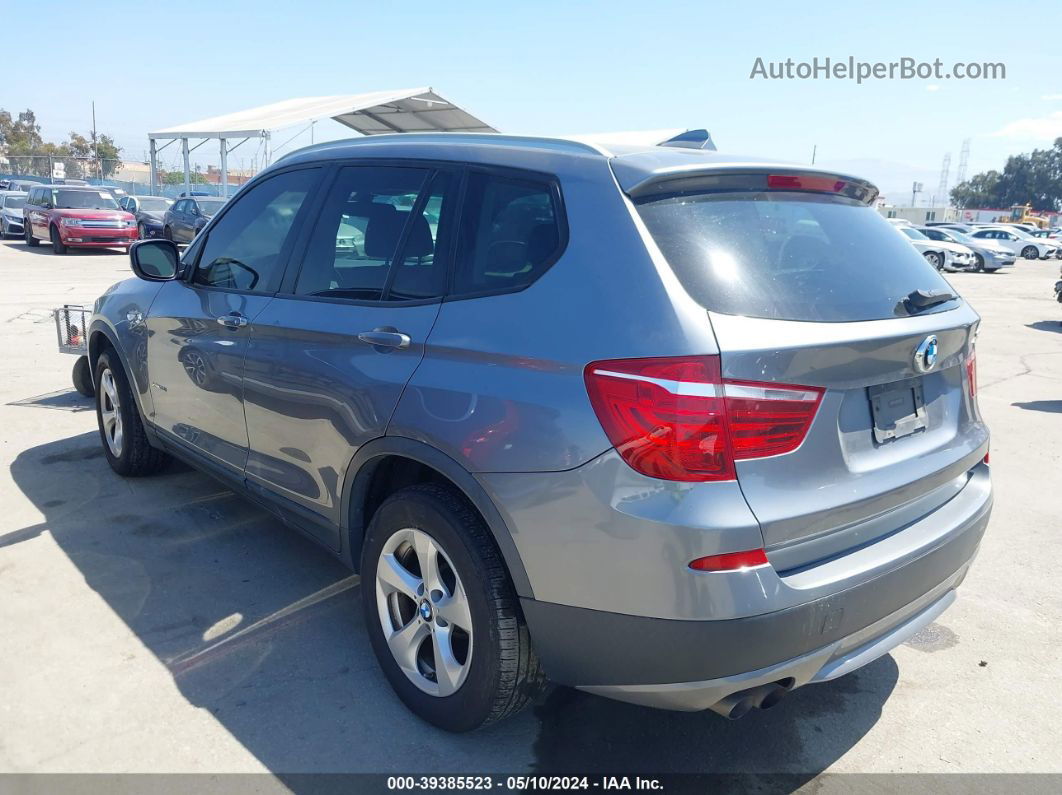 2011 Bmw X3 Xdrive28i Gray vin: 5UXWX5C55BL712336