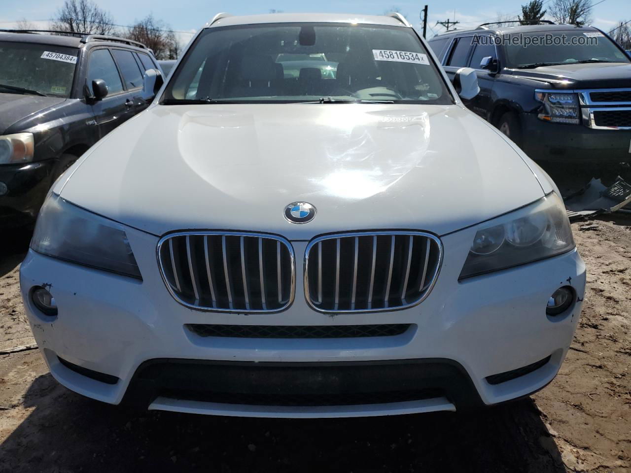 2011 Bmw X3 Xdrive28i White vin: 5UXWX5C55BL713017