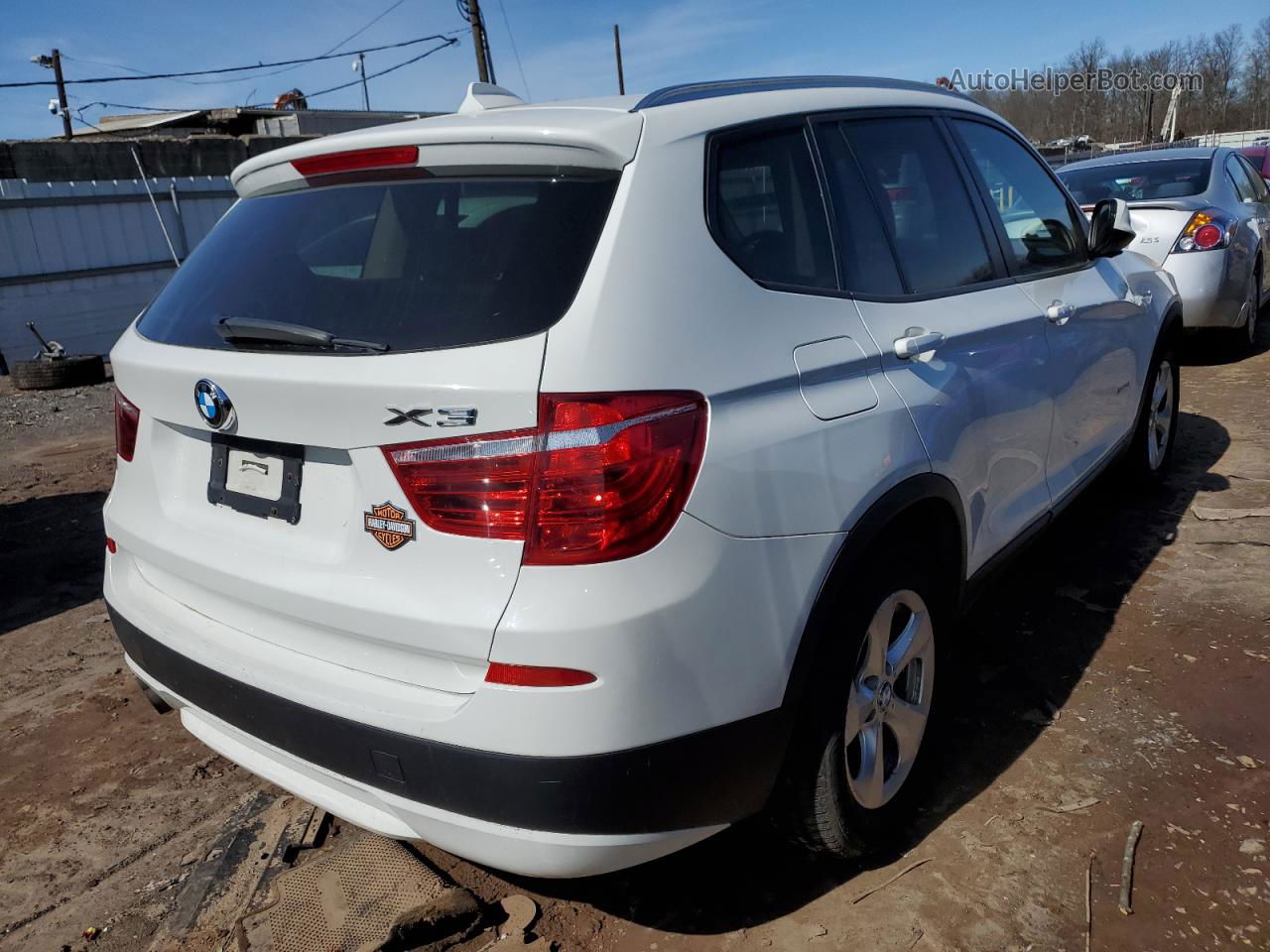 2011 Bmw X3 Xdrive28i White vin: 5UXWX5C55BL713017