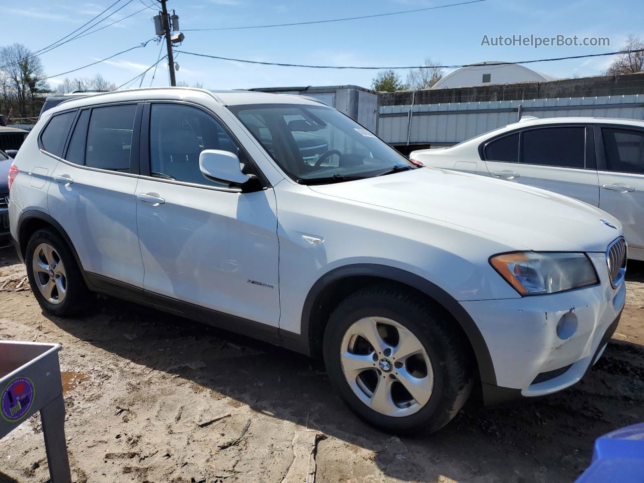 2011 Bmw X3 Xdrive28i White vin: 5UXWX5C55BL713017