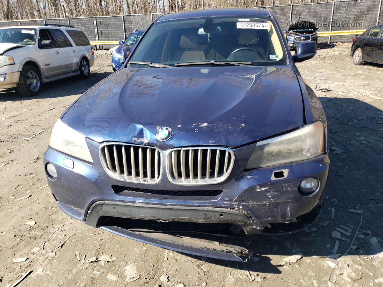 2011 Bmw X3 Xdrive28i Blue vin: 5UXWX5C55BL715043