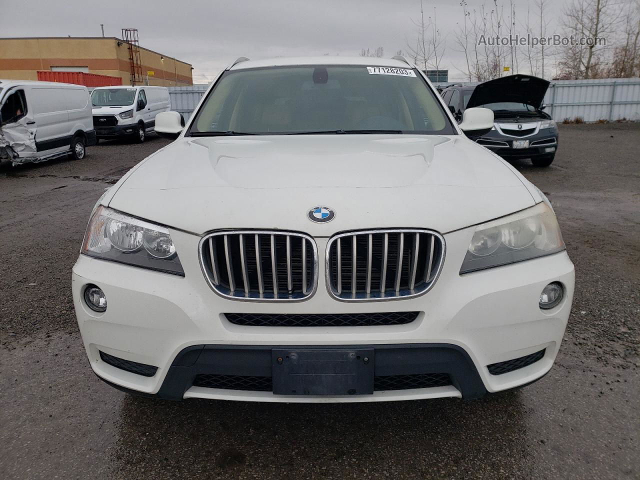 2011 Bmw X3 Xdrive28i White vin: 5UXWX5C55BLW14052