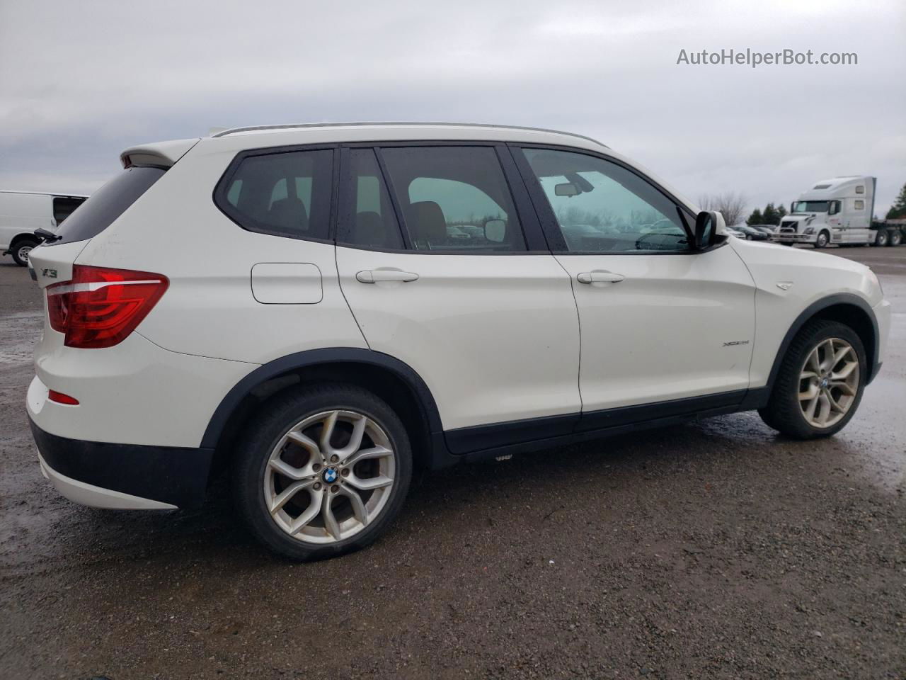 2011 Bmw X3 Xdrive28i White vin: 5UXWX5C55BLW14052