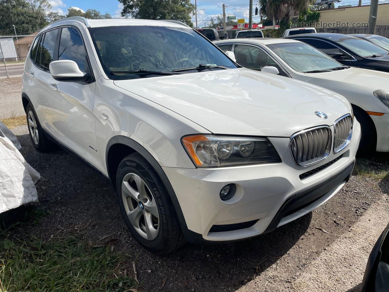 2011 Bmw X3 Xdrive28i White vin: 5UXWX5C56BL701121