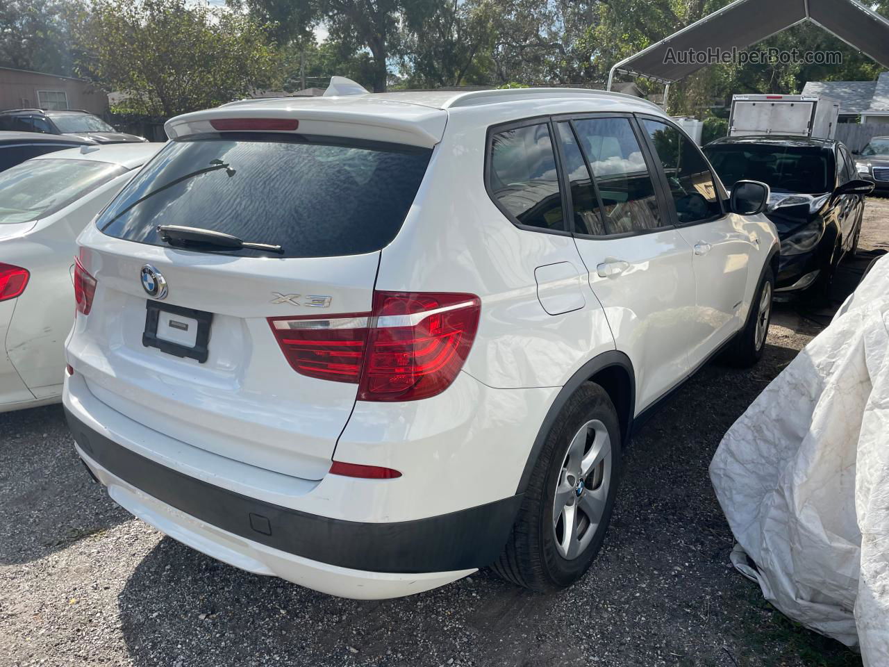 2011 Bmw X3 Xdrive28i White vin: 5UXWX5C56BL701121