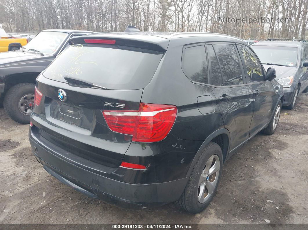 2011 Bmw X3 Xdrive28i Black vin: 5UXWX5C56BL702592