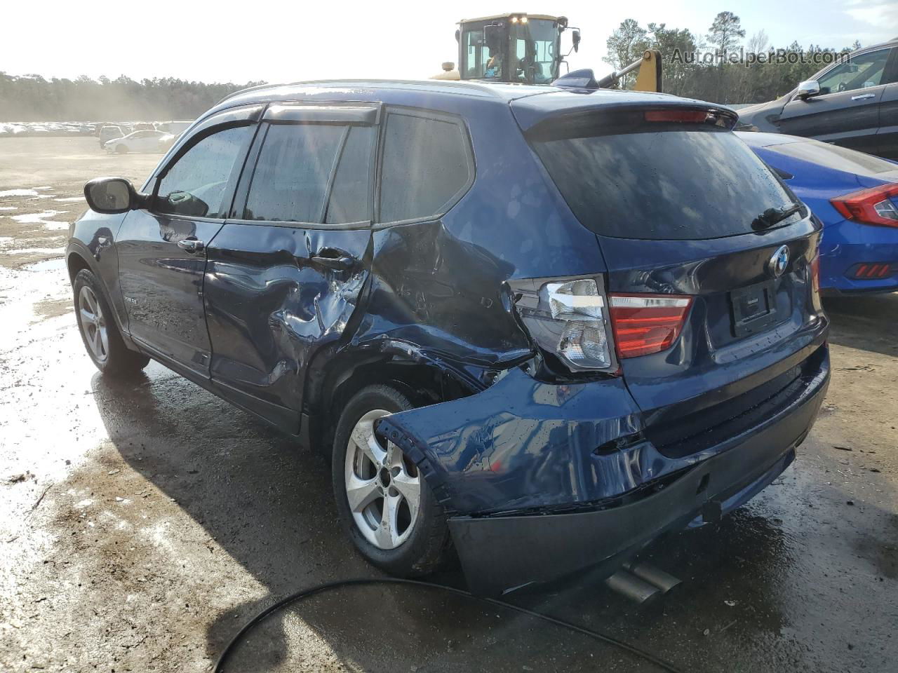 2011 Bmw X3 Xdrive28i Blue vin: 5UXWX5C56BL707744