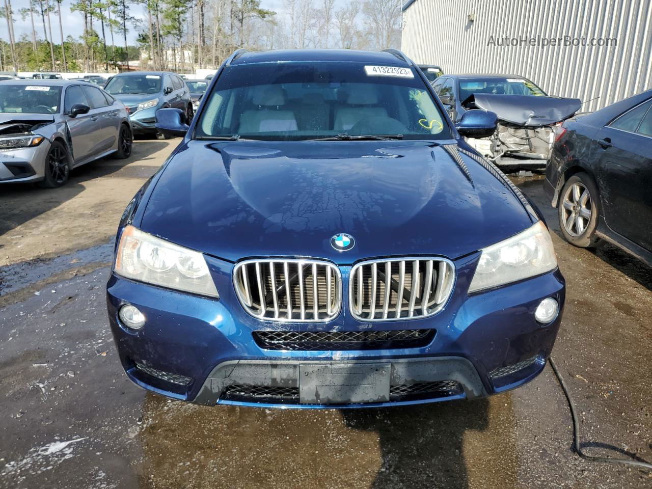 2011 Bmw X3 Xdrive28i Blue vin: 5UXWX5C56BL707744