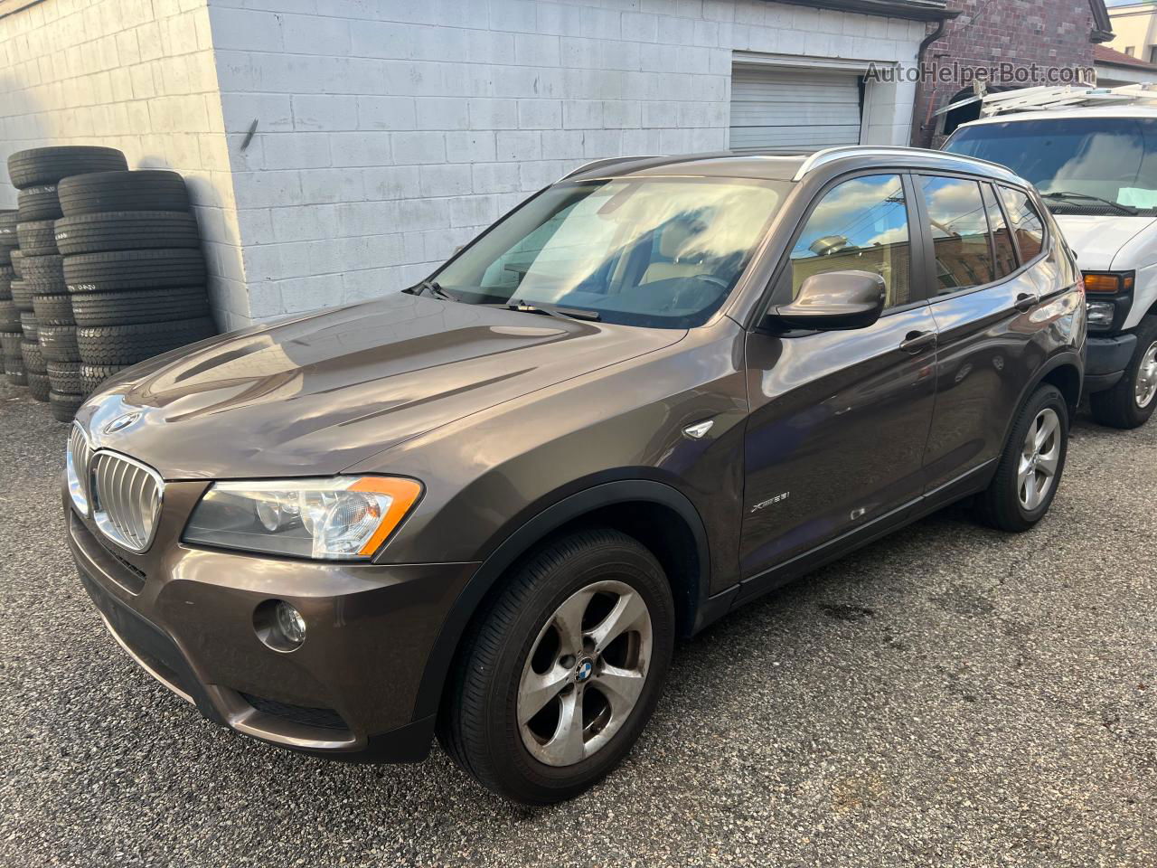 2011 Bmw X3 Xdrive28i Brown vin: 5UXWX5C56BL708733